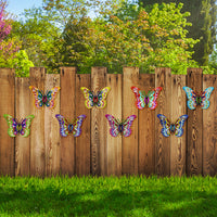 Metal Butterfly Wall Decor for Home, Garden, and Outdoor Fence Decoration