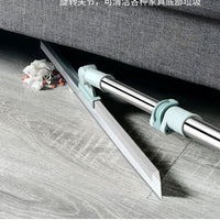 Magic Silicone Squeegee Broom for Floor Cleaning, Extendable Water Wiper for Bathroom Hair and Mop