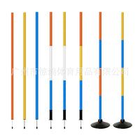 Agility Training Pole Set with Rubber Base for Soccer Drills