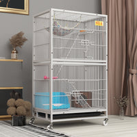 Large Iron Bird Cage for Parrots, Cockatiels, Pigeons, and Squirrels - Multi-tier Breeding Aviary
