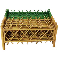 Garden Decorative Fence, Outdoor Landscape Bamboo-Style Railing, Stainless Steel/Aluminum Alloy