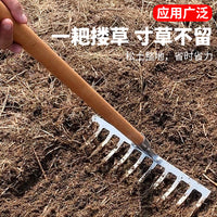 Heavy-Duty Manganese Steel Garden Rake for Farming and Landscaping