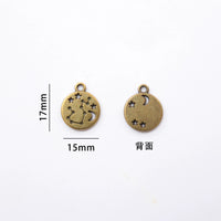 Vintage Bronze Zodiac Bookmark Charms for Journals and Books