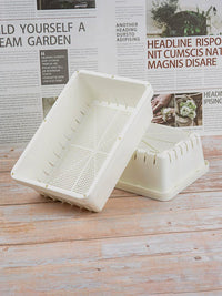 Thickened White Plastic Seedling Trays for Succulents and Lithops, Small Propagation Planters