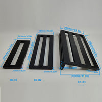 Aluminum Alloy Portable Guitar Pedalboard with Carry Bag for Electric Guitar Effects