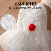 Pet Princess Dress for Small Dogs and Cats, Summer Tutu Skirt