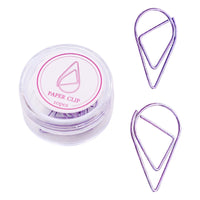 Teardrop Paper Clips, Rose Gold Metal Bookmark Clips, Creative Office & School Supplies