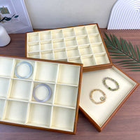 Solid Wood Jewelry Display Tray for Necklaces, Pendants, Bracelets, and Earrings