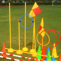 Soccer Training Agility Poles Obstacle Course Markers for Basketball and Football Drills