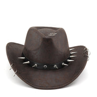 Western Cowboy Hat Set for Men and Women - Black Denim Style for Parties and Decorations