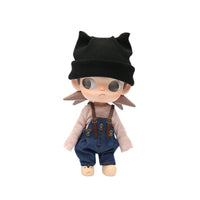 Zsiga 20cm Doll Clothes Cat Ear Hat for Plush Dolls BJD OB11
