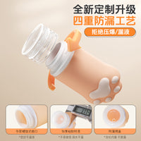 Silicone Travel Bottles for Lotion, Shampoo, and Cosmetics - Leak-Proof & Portable