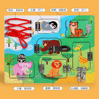 Montessori Busy Board for Toddlers - Educational Lock & Key Activity Toy for Early Learning