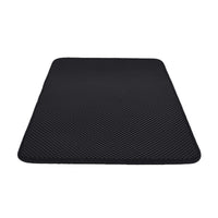Waterproof Non-Slip EVA Cat Litter Mat with Detachable Washable Magic Tape Edges