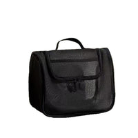 Portable Large Capacity Mesh Cosmetic Bag with Handle for Travel and Makeup Brush Storage