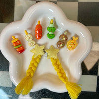 Doll Braided Pigtails Hair Accessories for 10cm Cotton Dolls