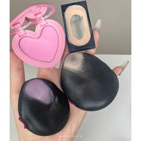 Teardrop Air Cushion Makeup Sponge with Double Ribbon for Wet/Dry Foundation Application