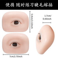 Eyelash Extension Training Mannequin Head with 3D/5D Practice Lashes