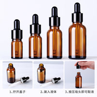 10ml Amber Glass Dropper Bottles for Essential Oils and Cosmetics
