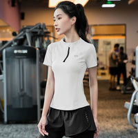 Women's Quick-Dry Short Sleeve Workout Top for Running & Training
