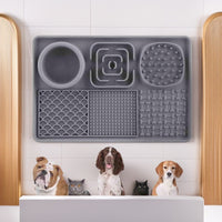 Pet Lick Mat Slow Feeder for Dogs Silicone Suction Cup Food Mat