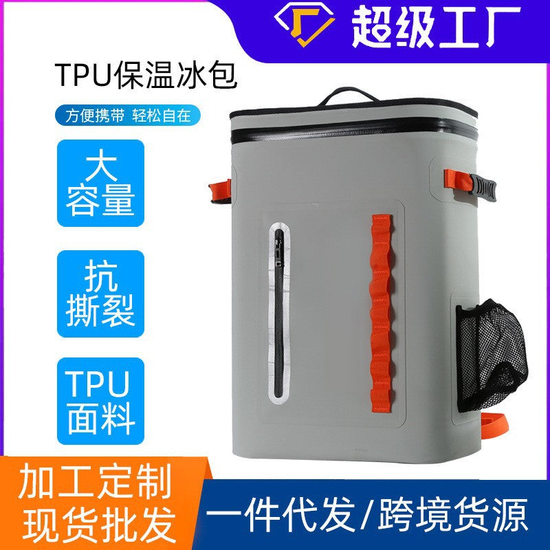 TPU Insulated Cooler Bag Portable Large Capacity for Outdoor Camping Picnic