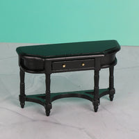 1:12 Dollhouse Miniature European Retro Half-Moon Console Table for OB11 Scene
