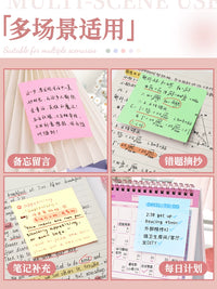 Sticky Notes for Students and Office Use, High-Value Design, Strong Adhesion, Reusable N-Times Sticky Tabs for Notes and Indexing