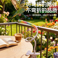 Parrot Universal Perch with Waste Tray - Bite-Resistant Claw Grinding Stand