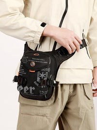 Men's Multi-functional Outdoor Crossbody Bag Running Cycling Fishing Leg Bag Casual Shoulder Pack