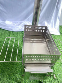 Portable Stainless Steel Wood Burning Tent Sauna Stove for Indoor Heating