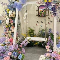 Monet Garden Artificial Flower Wall Arch for Wedding & Event Decor