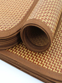 Pet Cooling Mat for Dogs and Cats, Rattan or Bamboo Weave Summer Pad, Chew-Resistant Kennel Mat
