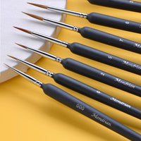 Fine Detail Paint Brushes for Acrylic, Watercolor, and Oil Painting - Ultra-Fine Liner and Outline Brushes for Artists and Students
