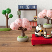 Japanese Style Cherry Blossom Tree Miniature Dollhouse Decor Resin Ornament