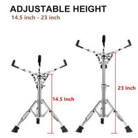 12-inch Double Braced Snare Drum Stand for Practice Pads and Jazz Drums