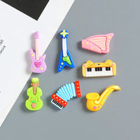 Cartoon Mini Guitar Instrument Resin Charms for DIY Crafts, Phone Cases, and Hair Clips
