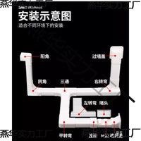 PVC Pipe Cover for Gas, Water, and Heating Pipes - Wall-Mounted Cable Concealer and Protector