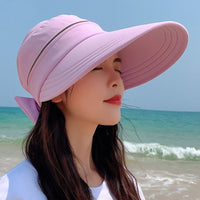Women's Adjustable Sun Visor Hat for Outdoor Sports and Cycling