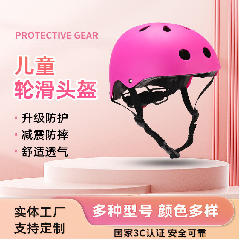 Adjustable Protective Gear Set for Outdoor Sports Cycling Skating Climbing - Helmet, Knee, and Elbow Pads for Kids and Adults