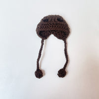 Hand-Knitted Cartoon Doll Headwear Accessory for DIY Crafts