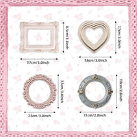 100 Sheets Vintage Photo Frame Decorative Stickers for Scrapbooking Journals Planners