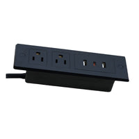 USB-C PD20W Fast Charging Desktop Power Strip with US Standard Outlets for Furniture