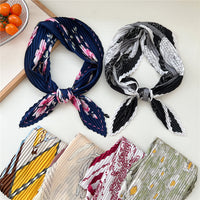 70cm Pleated Square Scarf for Men and Women, Necktie and Decorative Accessory for All Seasons