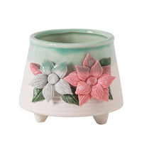 Handmade Ceramic Succulent Planter Pot with Breathable Design for Indoor Plants