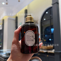 500ml Caramel Brown Light-Blocking PET Plastic Empty Bottle with Ding-Dong Cap for Shower Oil Toner Massage Oil Hydrosol