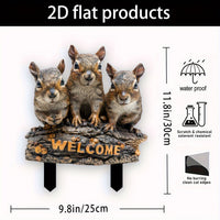 Acrylic Garden Stakes Outdoor Yard Decorations