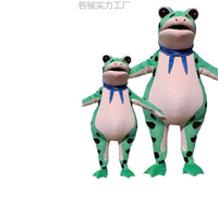 Inflatable Frog Mascot Costume for Kids and Adults, Cartoon Animal Jumpsuit for Parties and Events