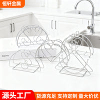 Half-Round Iron Art Tissue Holder Stand, Living Room Napkin Dispenser, Vertical Paper Towel Storage, Stainless Steel