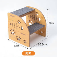 Wooden Pet Stairs for Small Dogs & Elderly Pets - Sofa & Bed Access Ramp